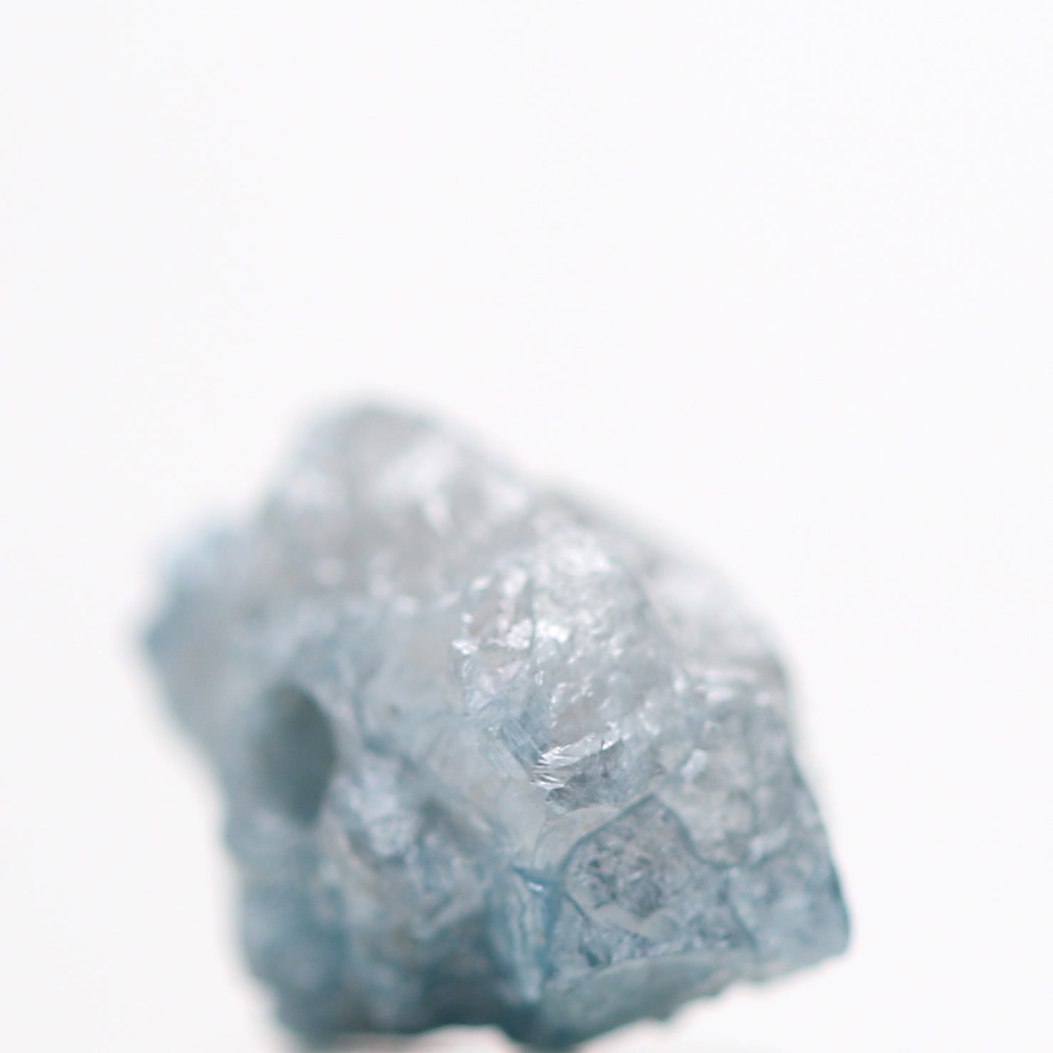 0.97 TCW Unique Natural Blue Color Rough Diamond Beads with 1 MM Drilled Hole