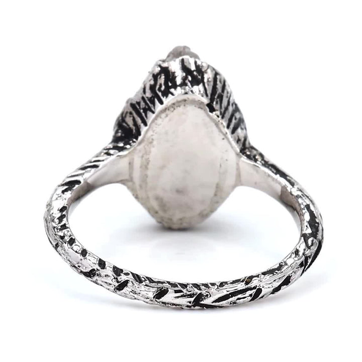 5.87 Ct Raw Diamond Ring, 14K Gold Engagement Ring, Natural Rough Gray Diamond Ring, Gift for Her