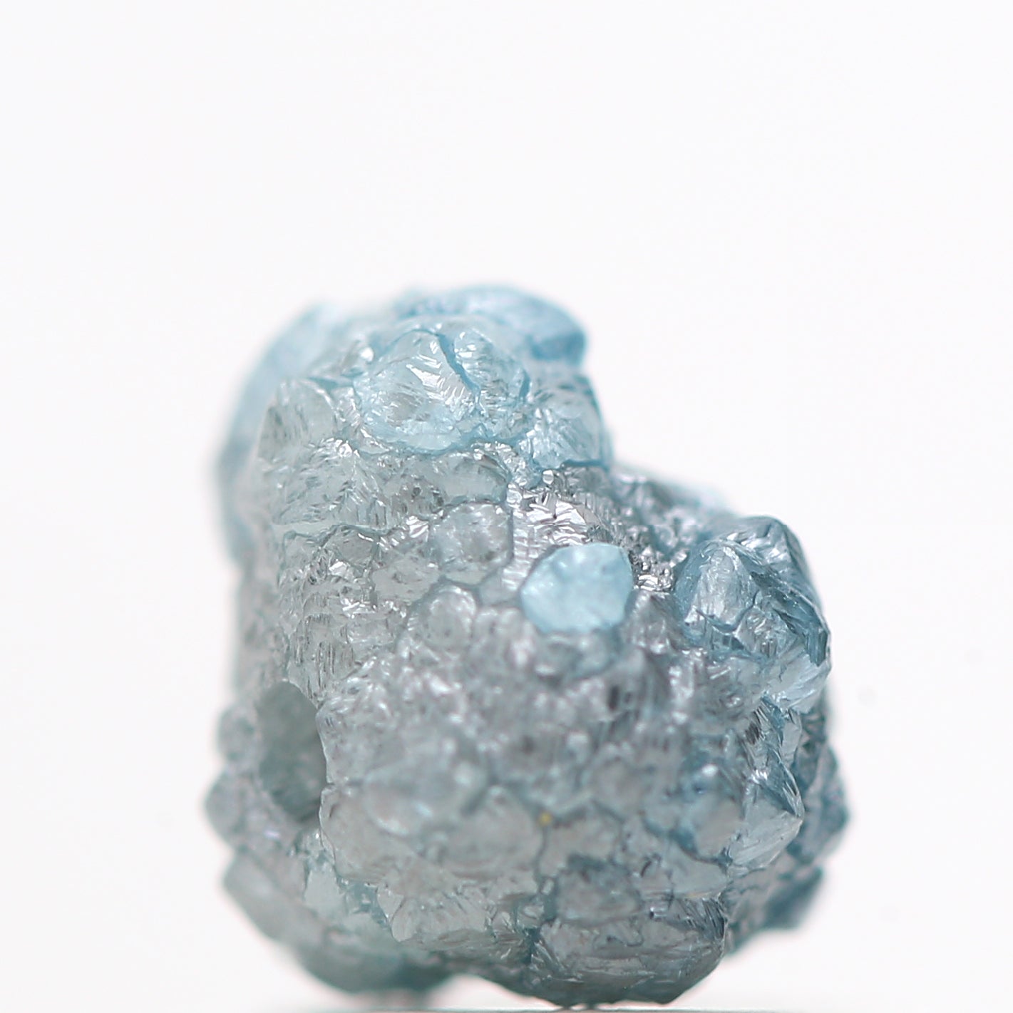 1.16 Cts Rare Natural Blue Rough Diamond Beads with 1 MM Drilled Hole, Natural Loose Diamond