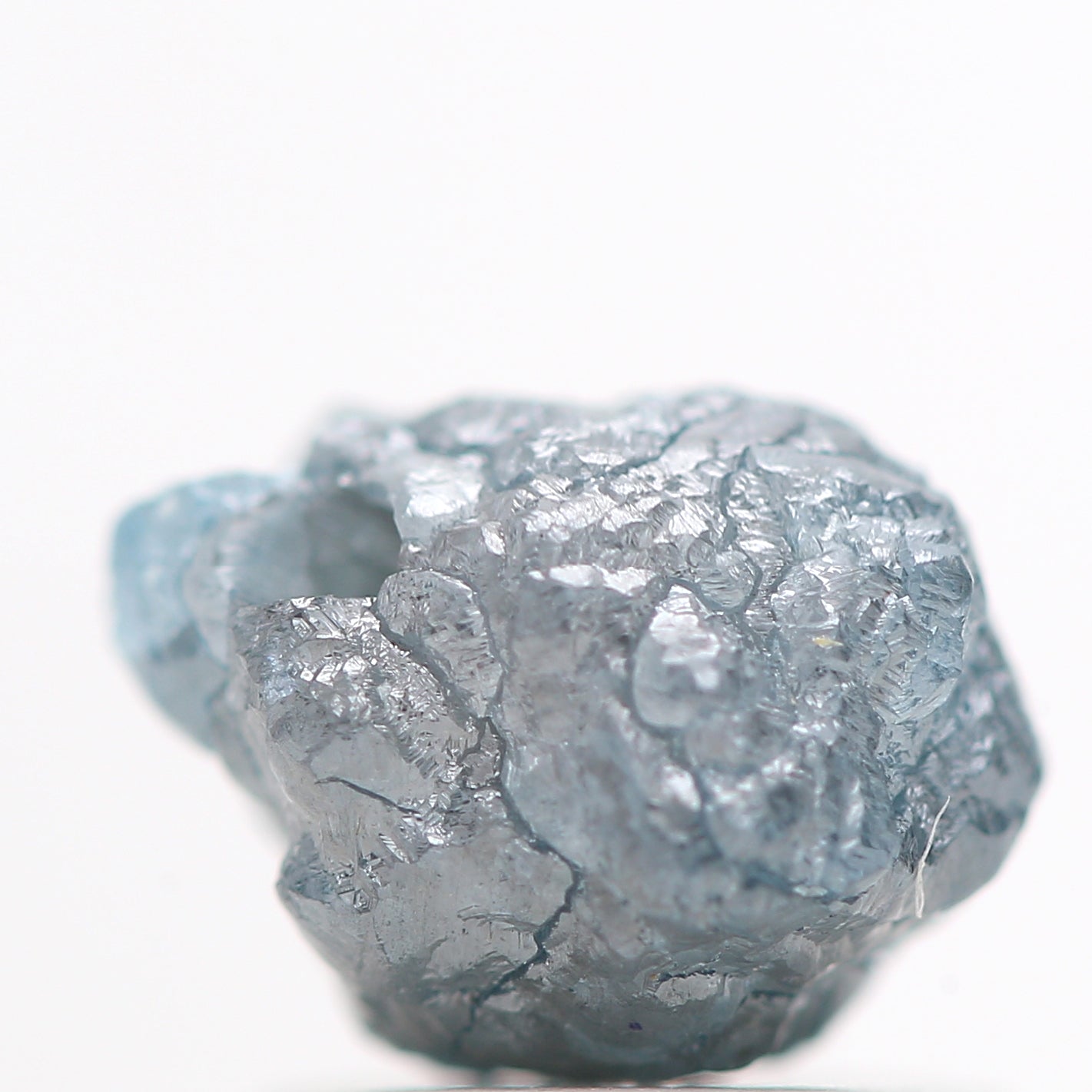 1.45 Carat Natural Blue Rough Diamond Beads with 1 MM Drilled Hole, Natural Loose Diamond