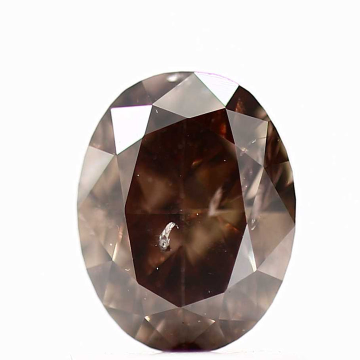 Brown Diamond, 1.00 Ct Fancy Brown Color Oval Cut Loose Diamond for Jewelry