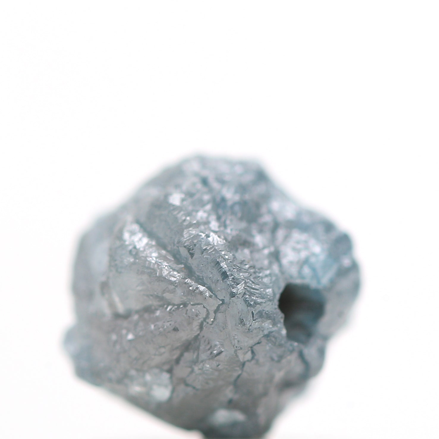 1.10 Carats Unique Natural Blue Diamond , Fancy Blue Color Rough Diamond Beads with 1 MM Drilled Hole, Natural Loose Diamonds, Blue Diamond