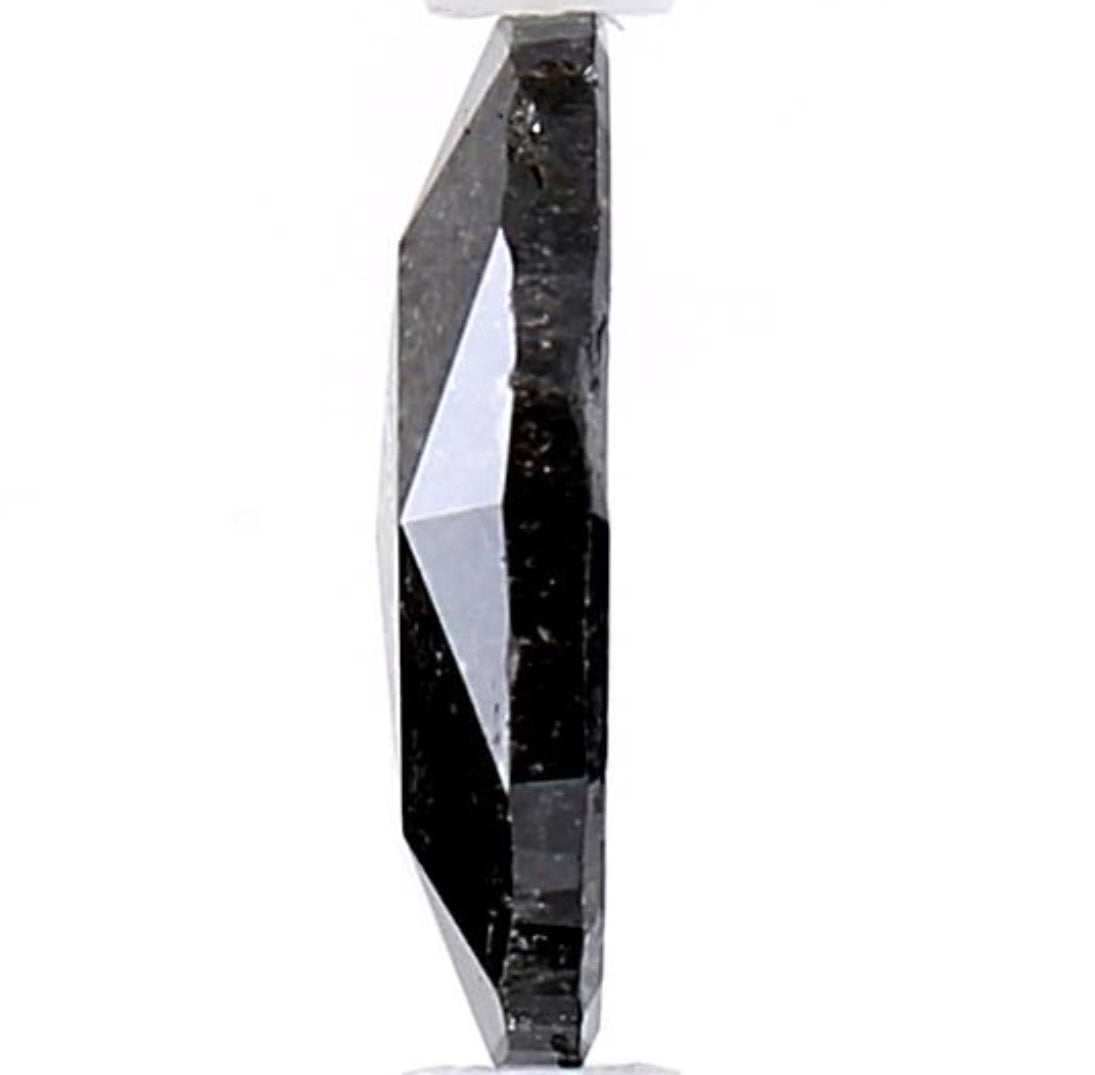 1.05 Carat Salt and Pepper Diamond, Natural Gray Color Oval Loose Diamond for Engagement Ring