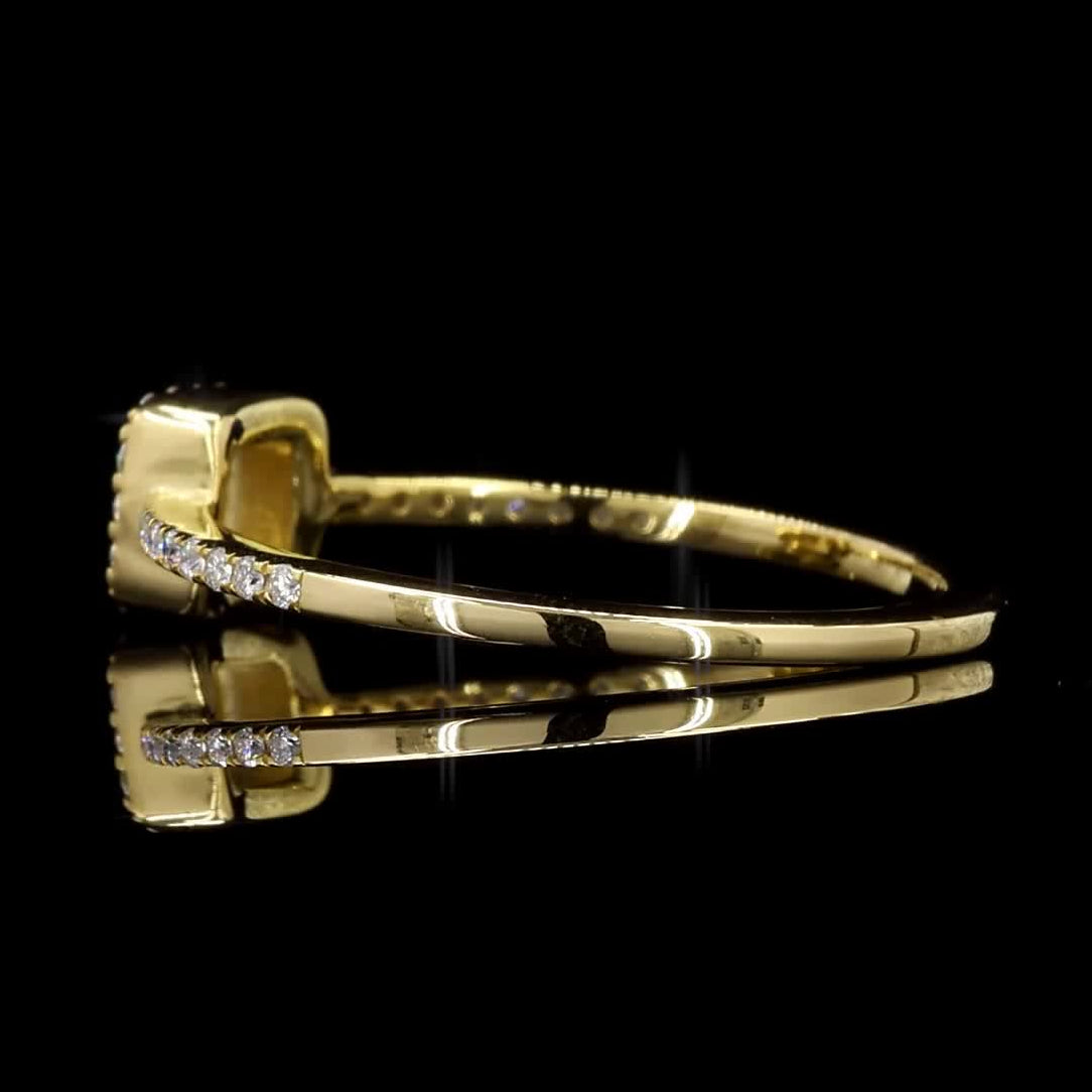 White Diamond Band, Natural Baguette Diamond 14k Gold Engagement Ring, Gift for Her