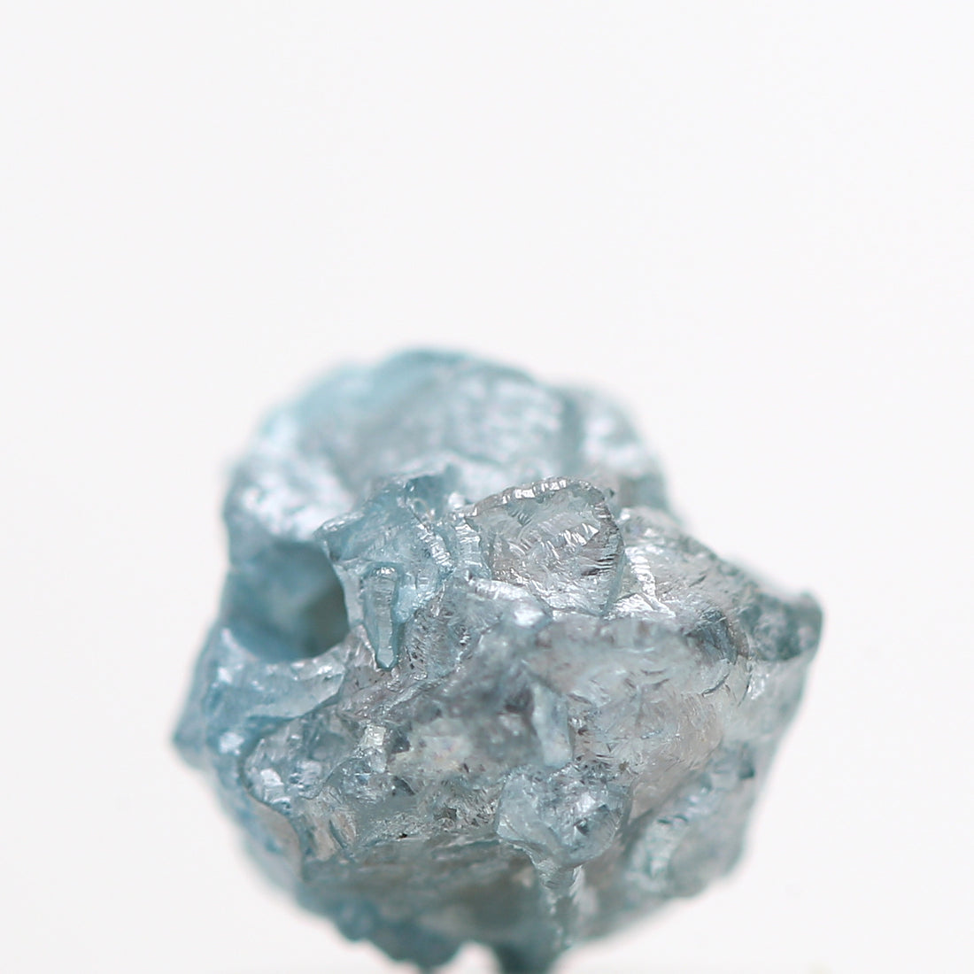 0.93 Cts Natural Blue Diamond , Fancy Blue Color Rough Diamond Beads with 1 MM Drilled Hole, Natural Loose Diamond, Blue Diamond