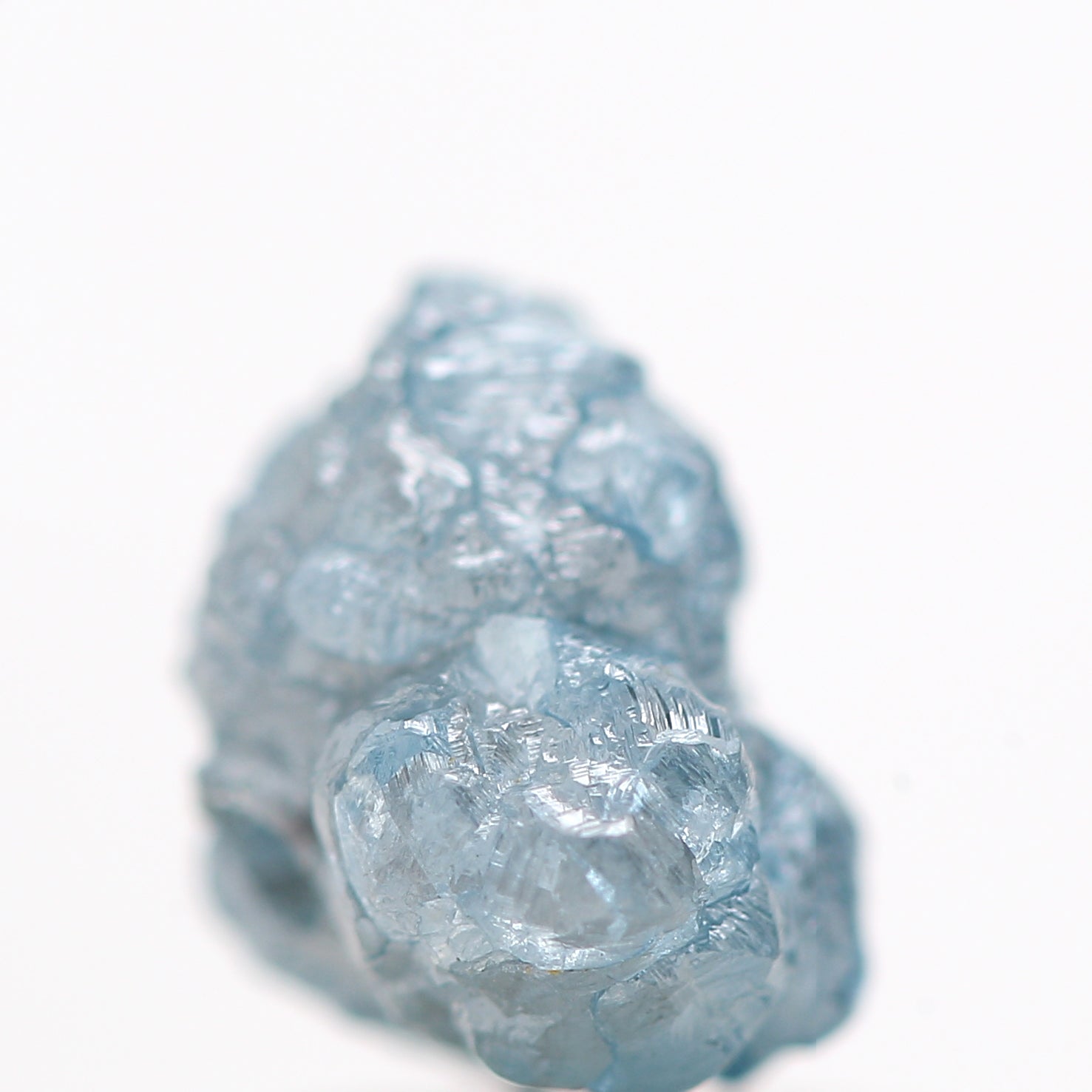 1.31 Cts Gorgeous Natural Blue Rough Loose Diamond Beads wt 1 MM Drilled Hole