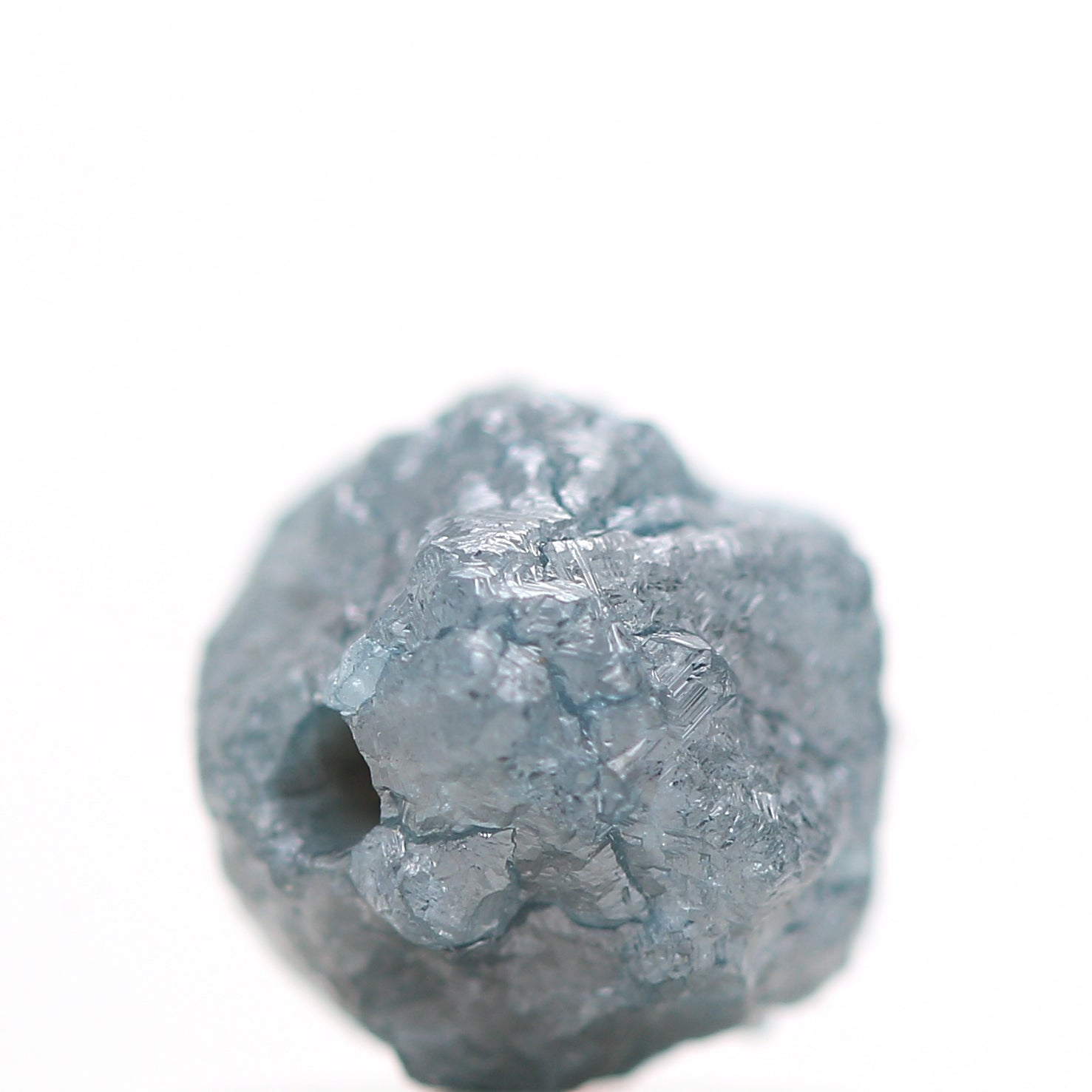 1.10 Carats Unique Natural Blue Diamond , Fancy Blue Color Rough Diamond Beads with 1 MM Drilled Hole, Natural Loose Diamonds, Blue Diamond