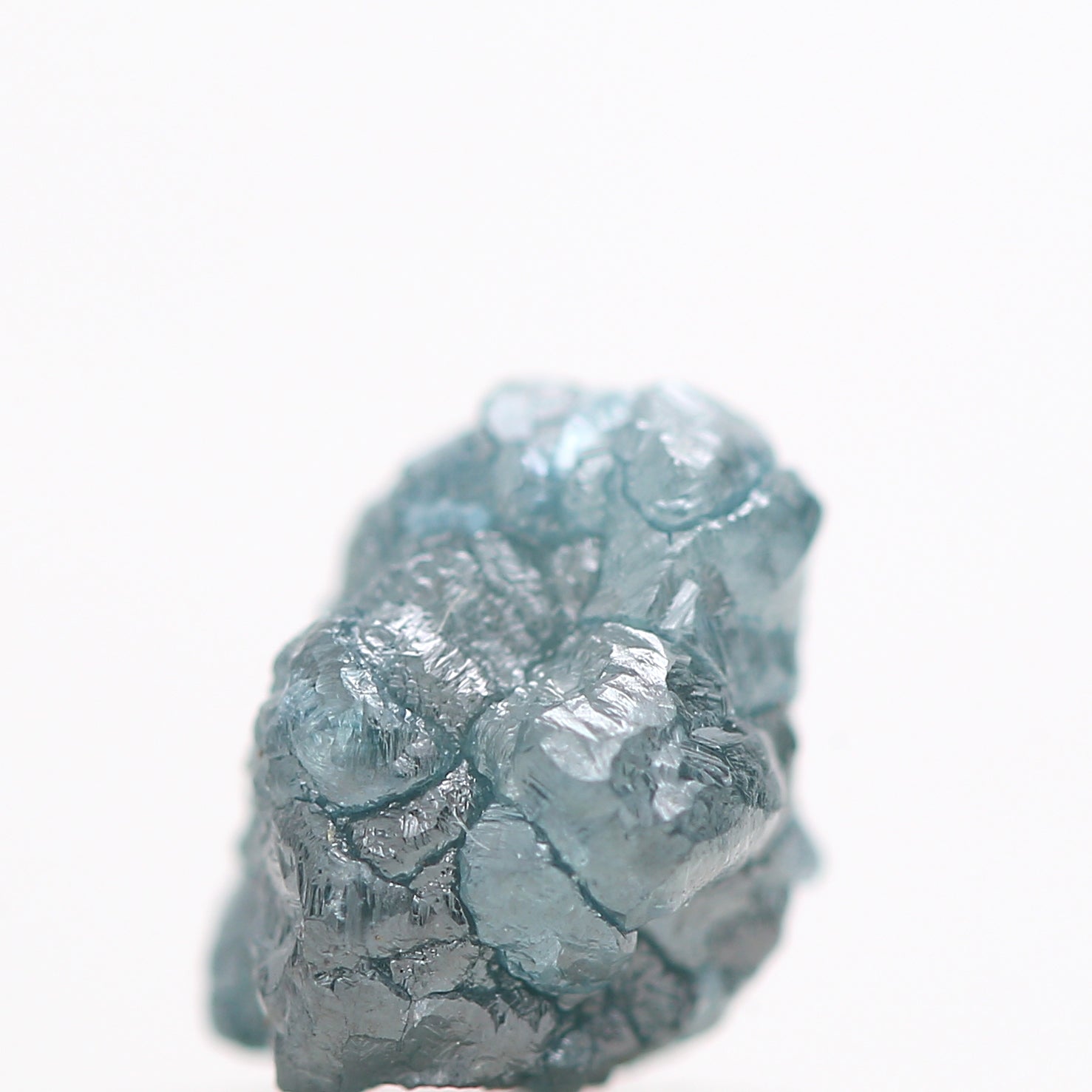 Blue Diamond, Fancy Blue Color Rough Diamond Beads Wt 1 MM Drilled Hole, 0.96 Carat