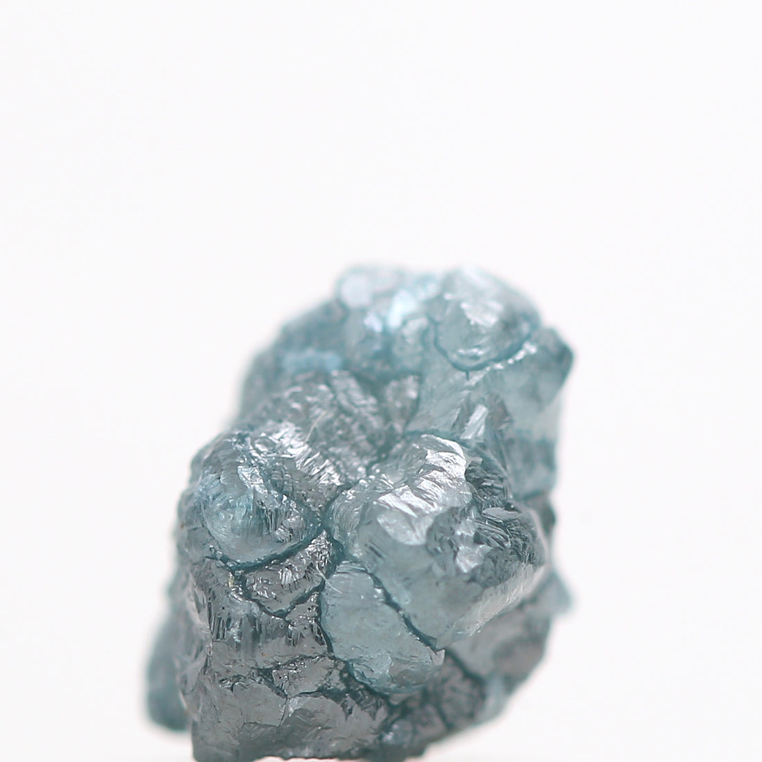 Blue Diamond, Fancy Blue Color Rough Diamond Beads Wt 1 MM Drilled Hole, 0.96 Carat