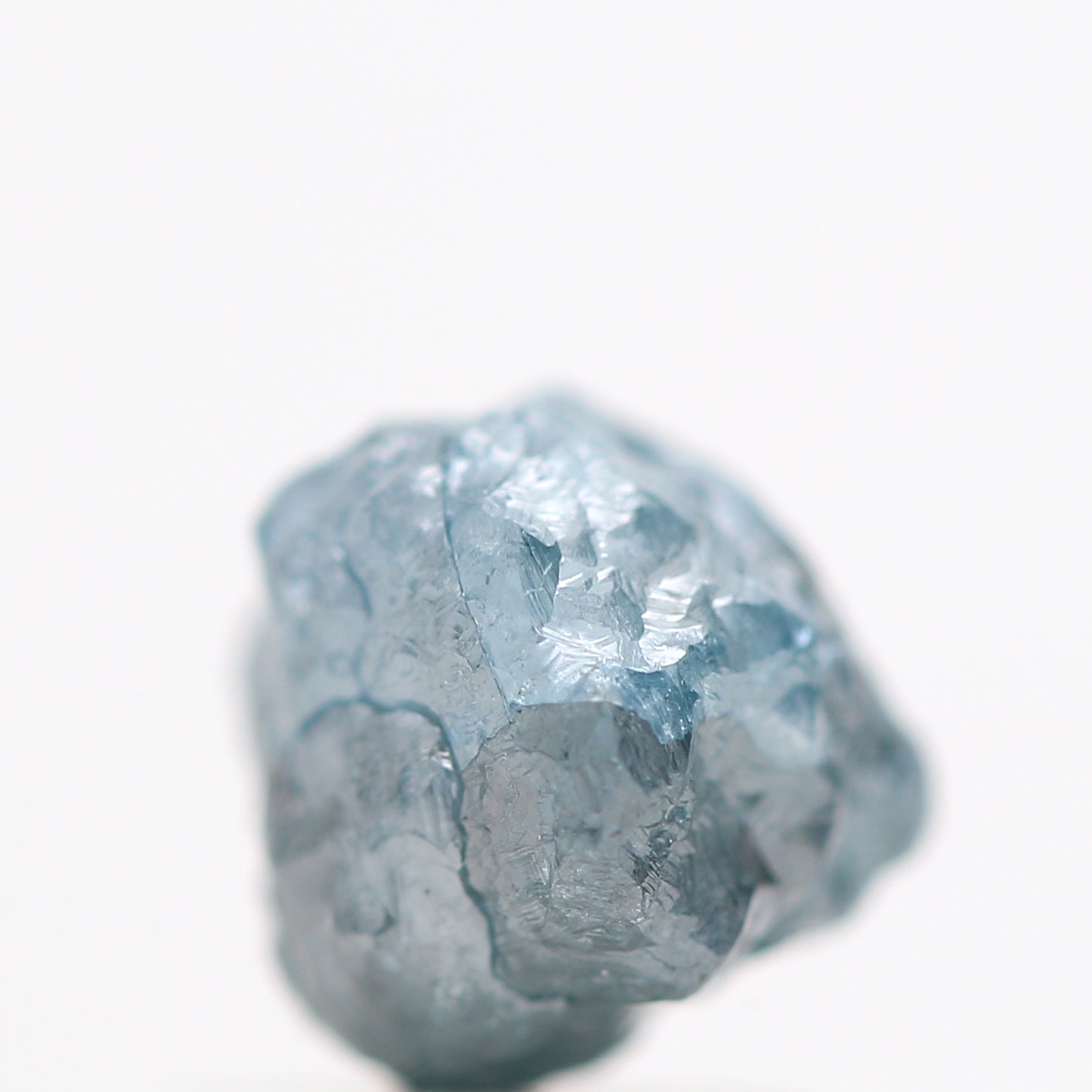 1.13 Carat Big Natural Blue Diamond, Fancy Blue Color Rough Diamond Beads Wt 1 MM Drilled Hole