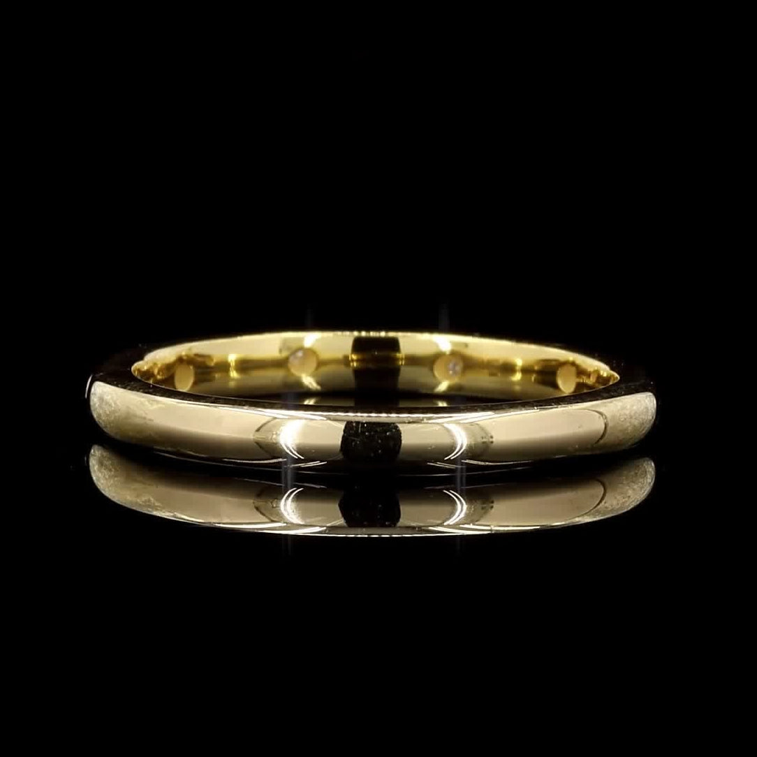 White Diamond Ring Band, 14k Gold Natural Raw Diamond Dainty Ring, Unique Handmade Vintage Gold Jewelry, Eternity Cluster Ring, Gift for Her