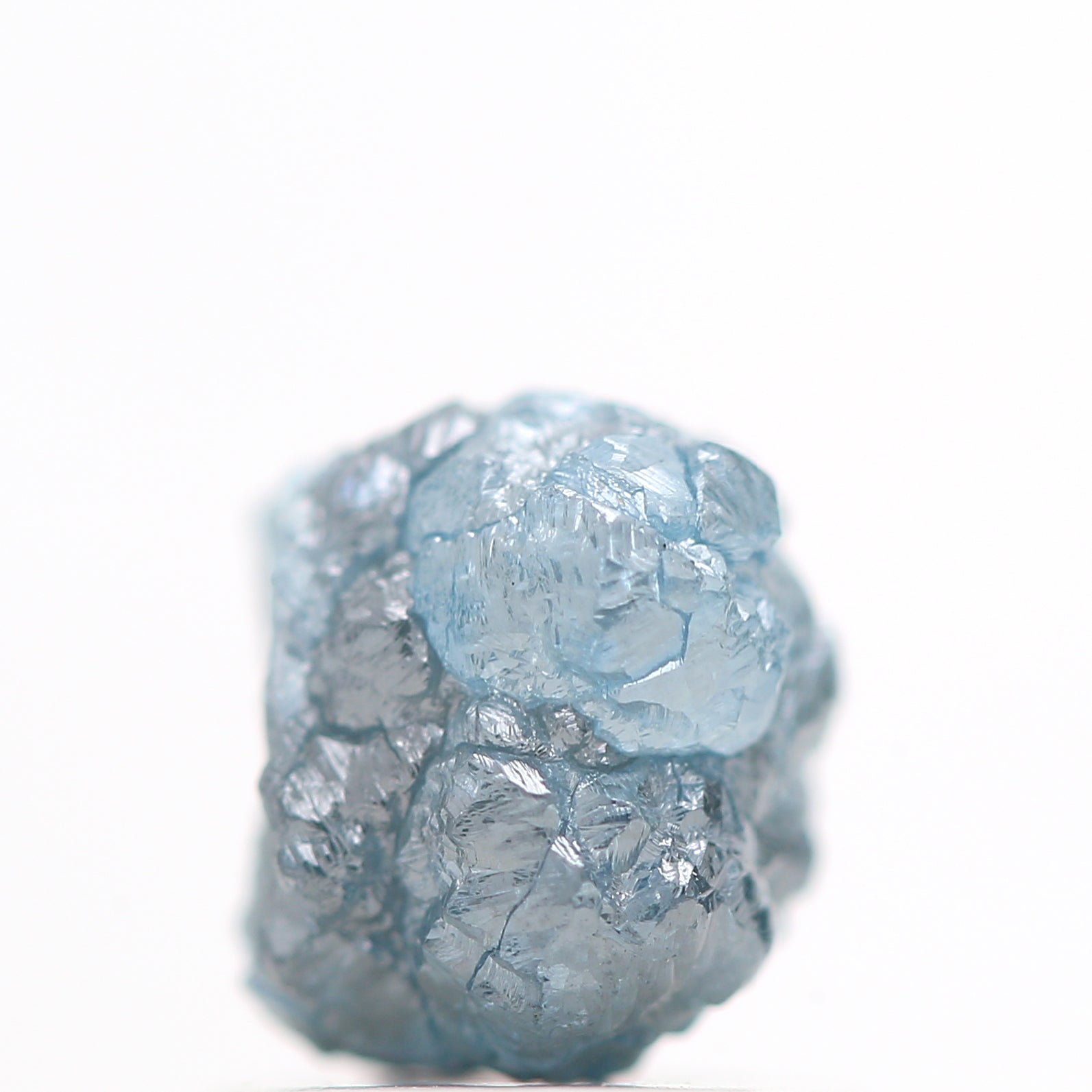 1.53 Cts Wholesale Natural Blue Rough Diamond Beads with 1 MM Drilled Hole For Jewelry