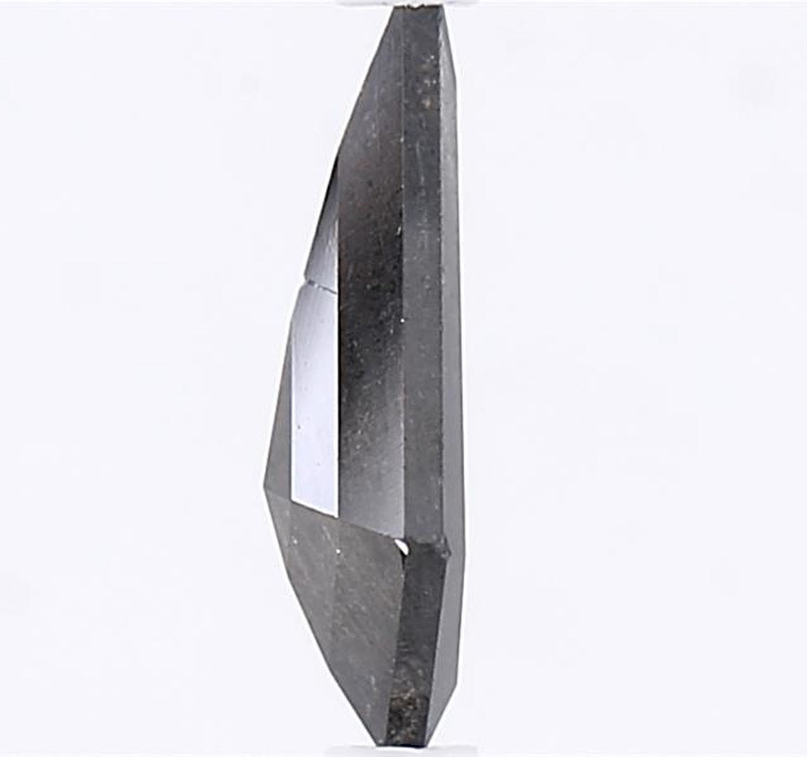 1.05 Carat Salt and Pepper Diamond, Natural Gray Color Kite Loose Diamond for Engagement Ring