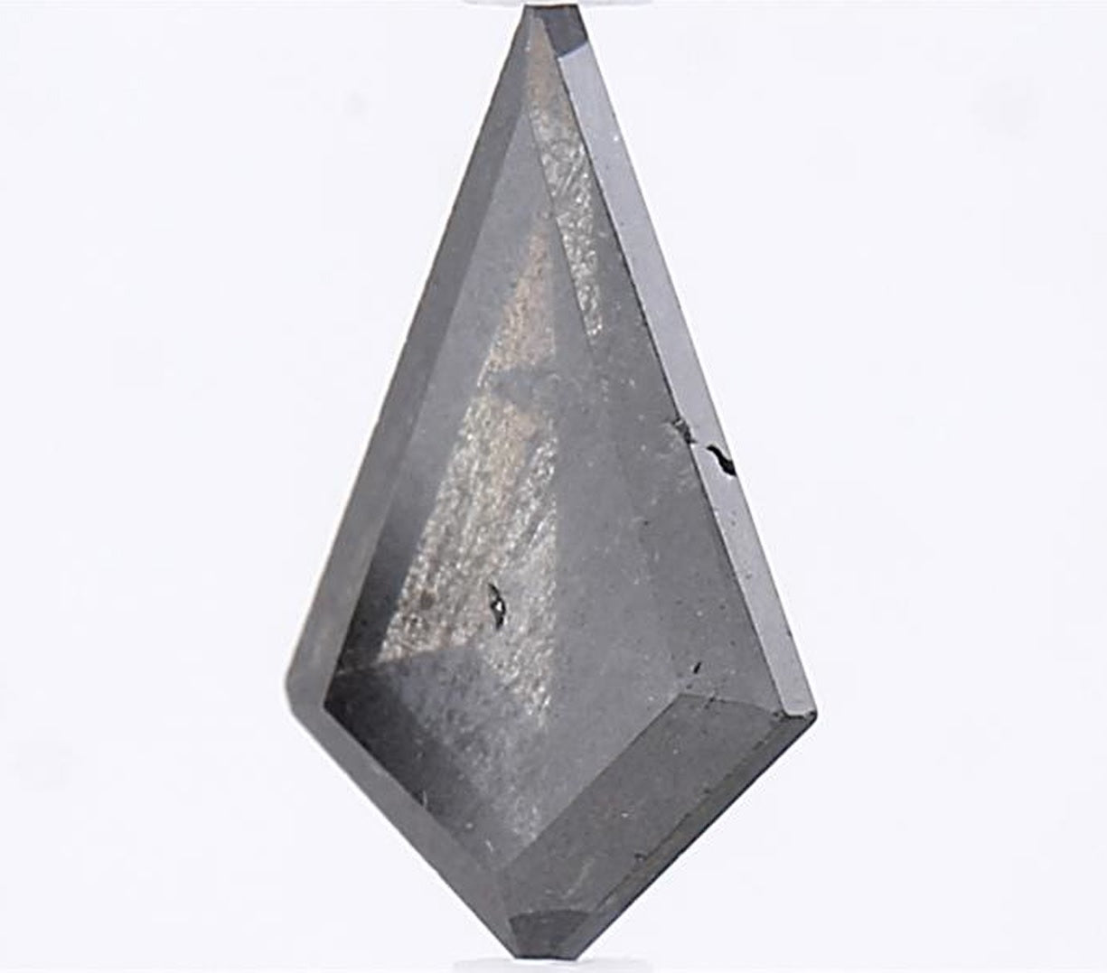 1.05 Carat Salt and Pepper Diamond, Natural Gray Color Kite Loose Diamond for Engagement Ring