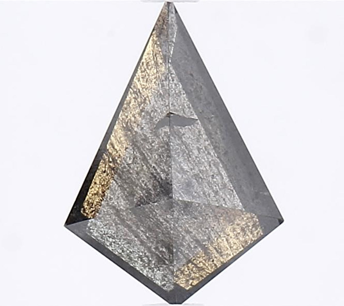 1.05 Carat Salt and Pepper Diamond, Natural Gray Color Kite Loose Diamond for Engagement Ring