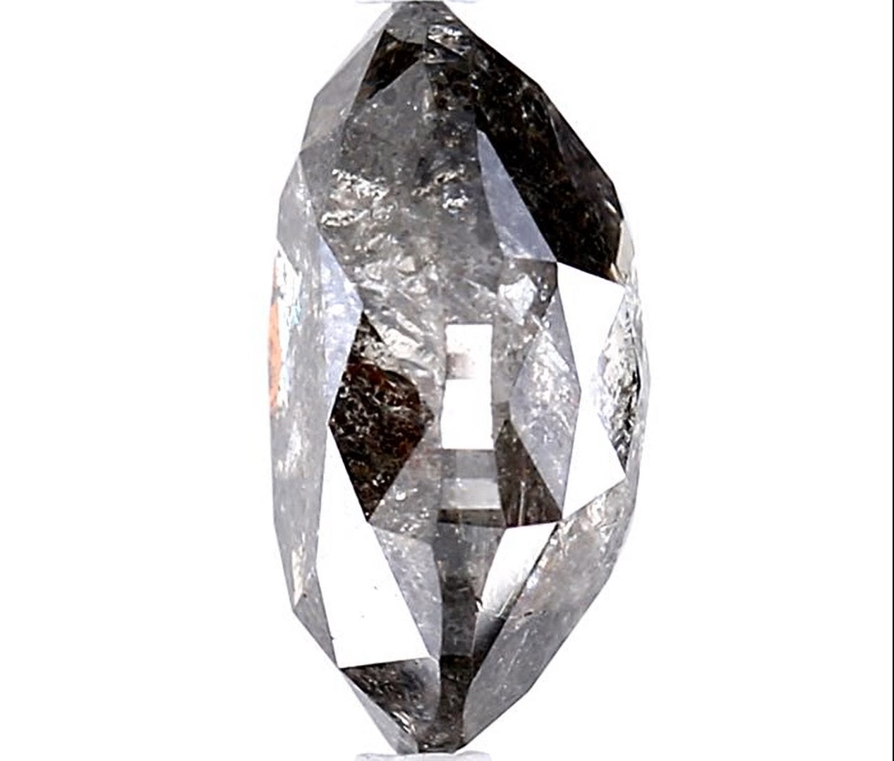 4.59 Carat Salt and Pepper Diamond, Natural Gray Color Oval Loose Diamond for Engagement Ring
