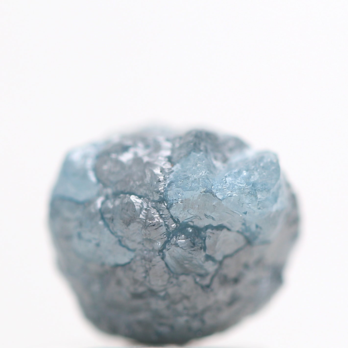 1.45 Carat Natural Blue Rough Diamond Beads with 1 MM Drilled Hole, Natural Loose Diamond