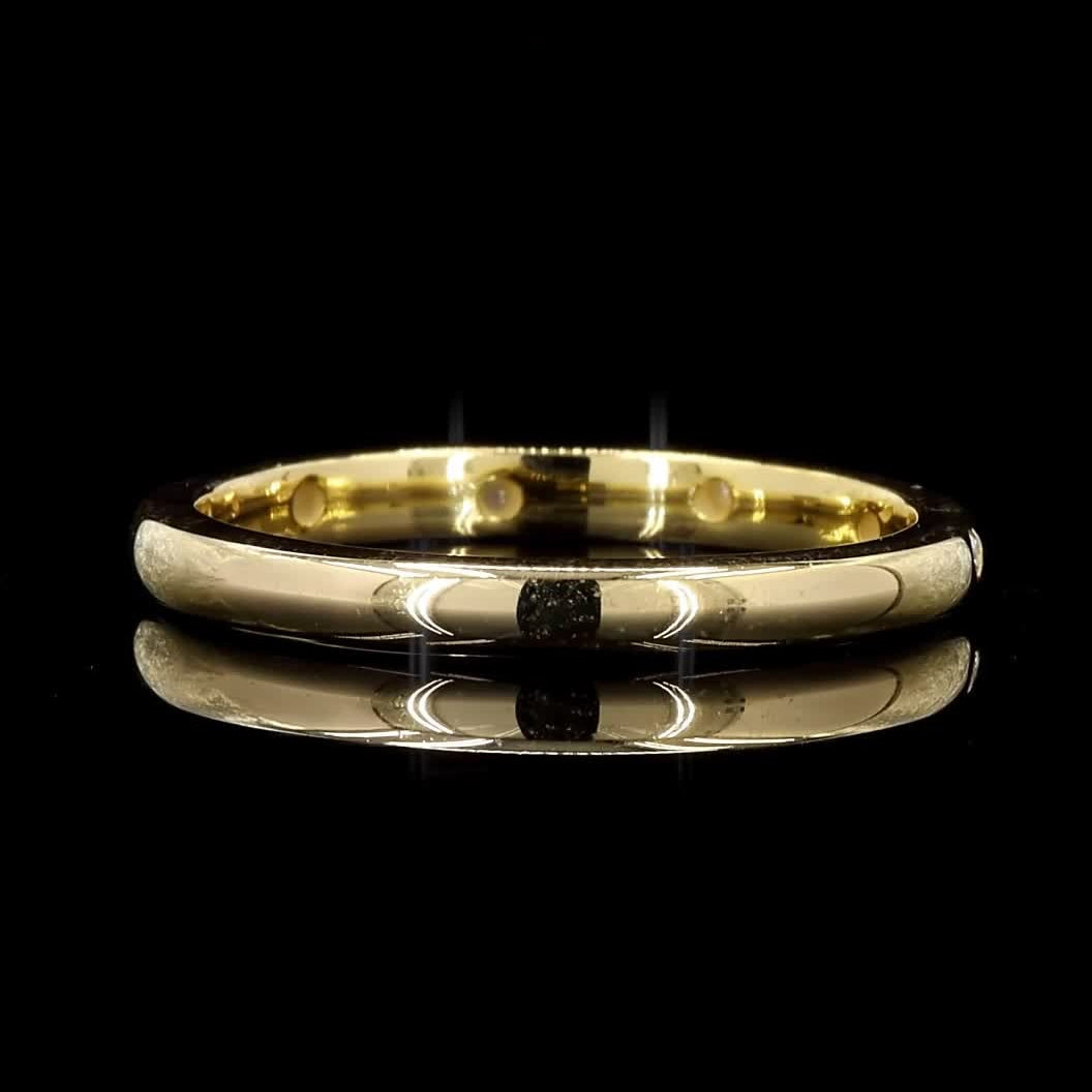 White Diamond Ring Band, 14k Gold Natural Raw Diamond Dainty Ring, Unique Handmade Vintage Gold Jewelry, Eternity Cluster Ring, Gift for Her