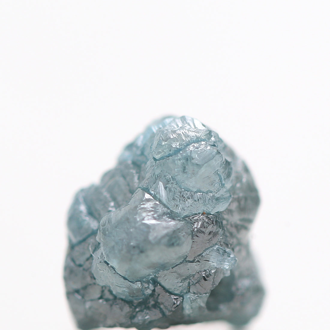 Blue Diamond, Fancy Blue Color Rough Diamond Beads Wt 1 MM Drilled Hole, 0.96 Carat
