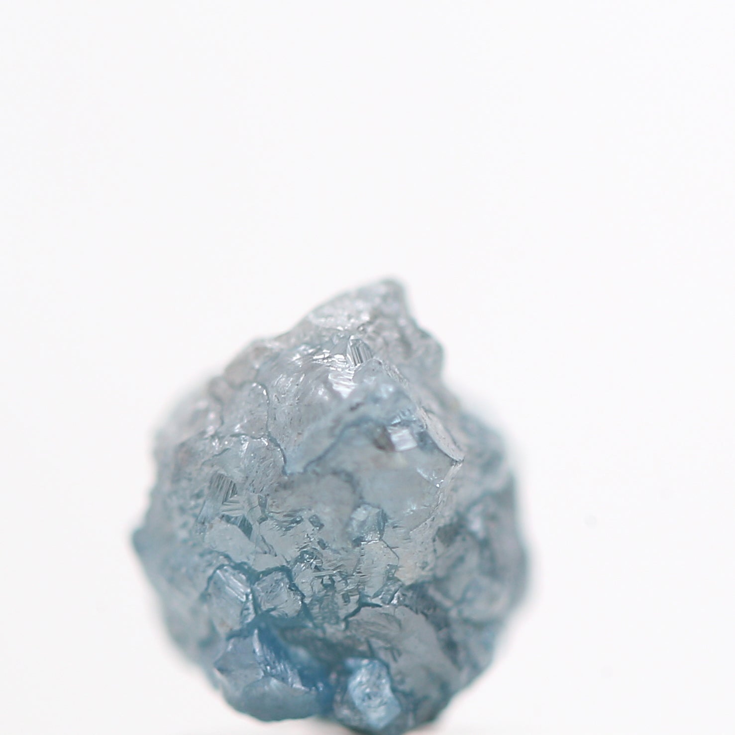 0.97 TCW Unique Natural Blue Color Rough Diamond Beads with 1 MM Drilled Hole