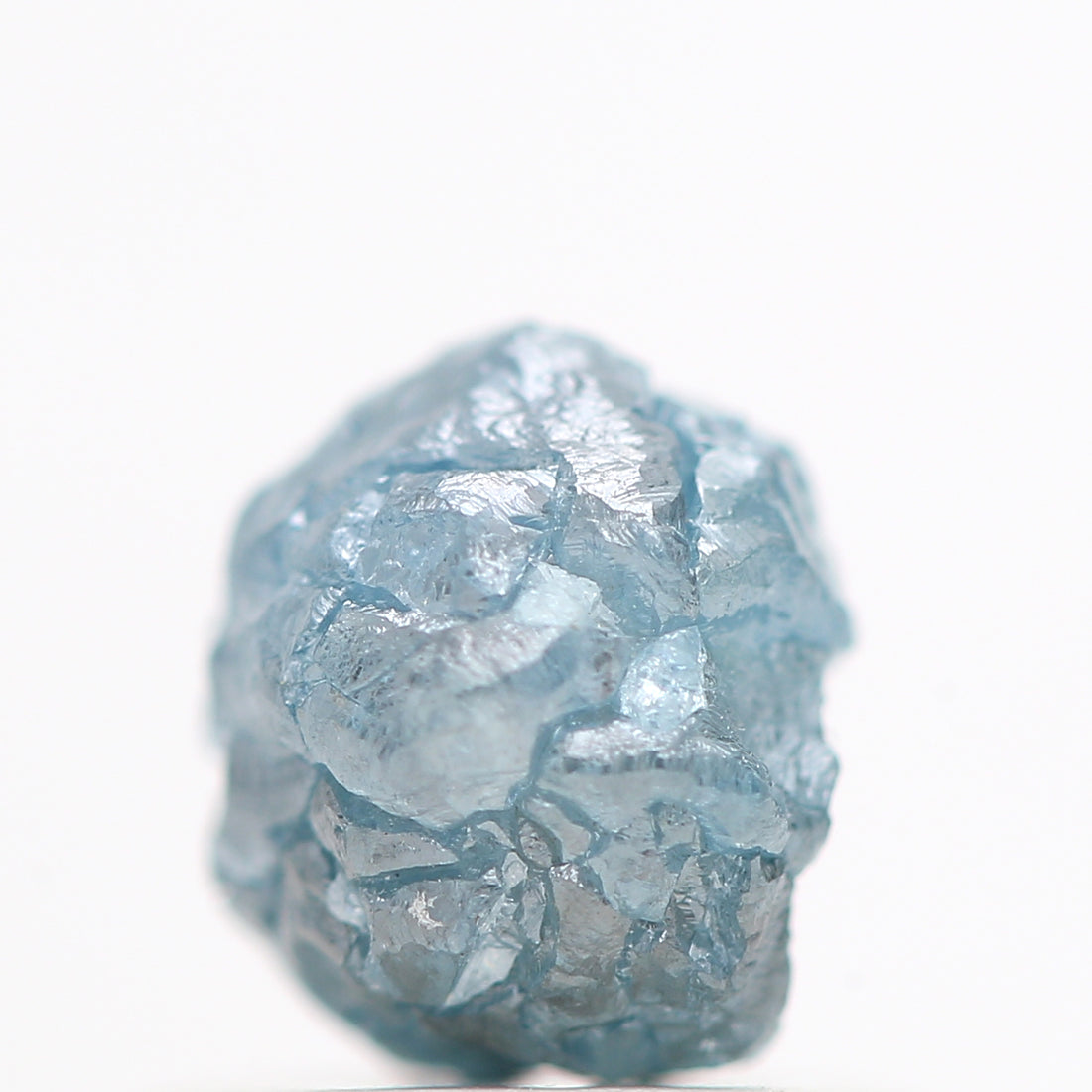 1.01 Cts Natural Blue Diamond, Fancy Blue Color Rough Diamond Beads with 1 MM Drilled Hole
