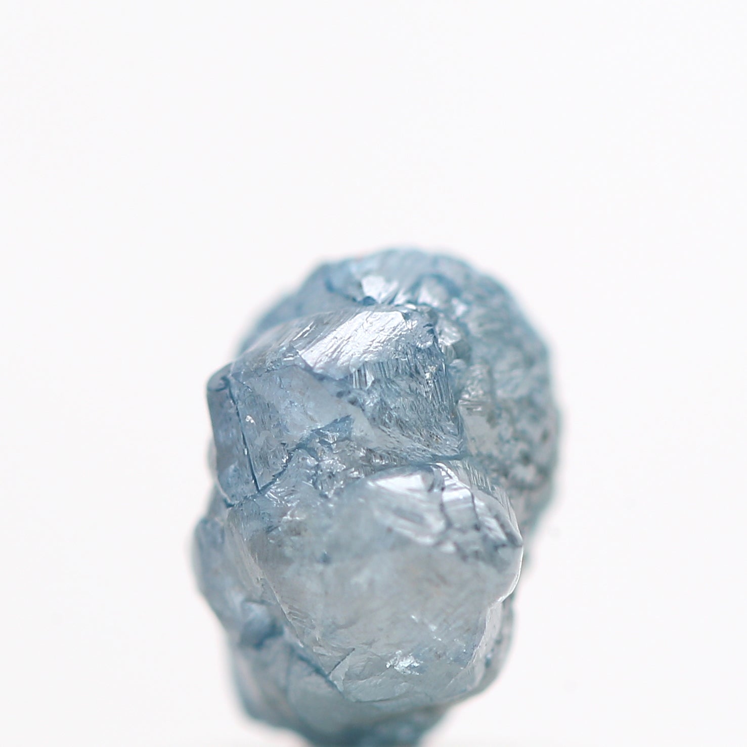 0.85 Carat Fancy Blue Color Rough Diamond Beads Wt 1 MM Drilled Hole