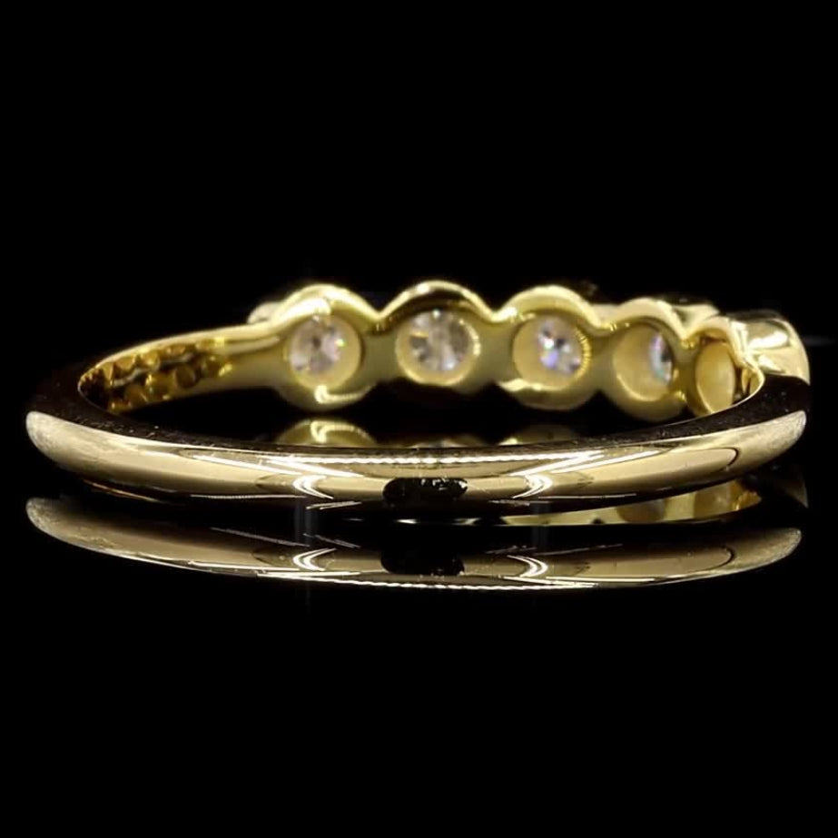 14k Gold White Diamond Ring, Natural Round Diamond Cluster, Unique Yellow Gold Jewelry, Rare Brilliant Cut Diamond Engagement Ring, Gift for Her