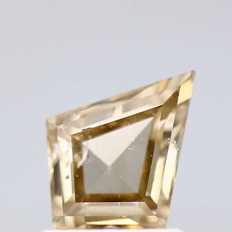 Salt and Pepper Diamond, 0.88 Ct Natural Brown Color Kite Cut Loose Diamond for Jewelry