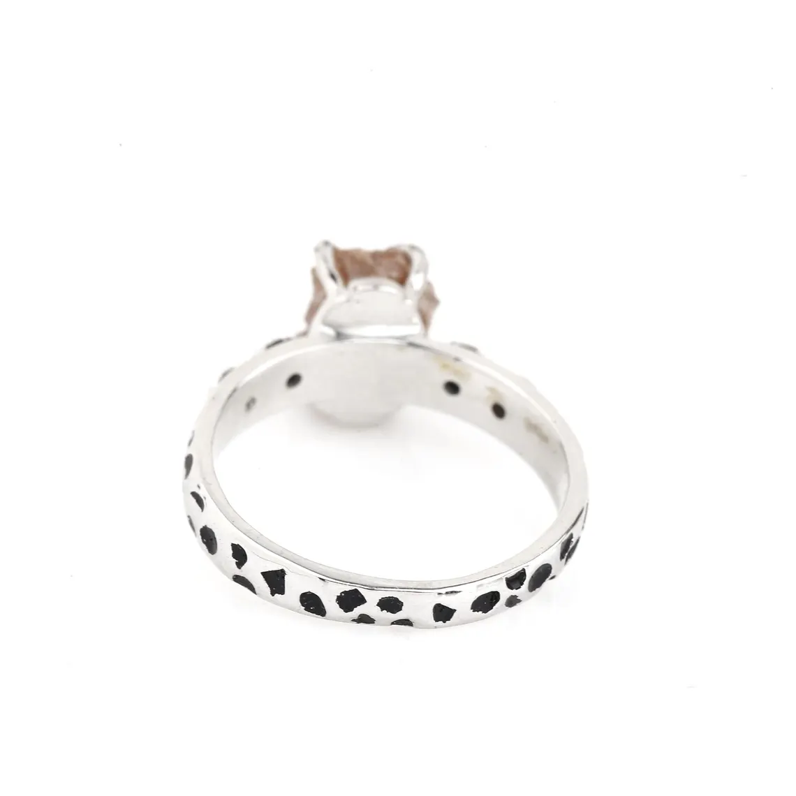 Raw Diamond Ring 14K Gold Engagement Ring, Natural Brown Rough Diamond Ring, Gift for Her