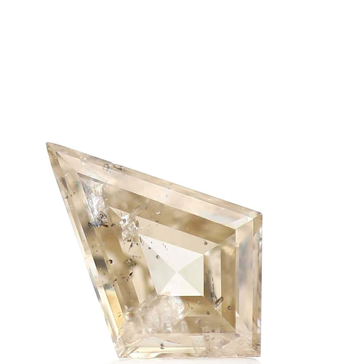 Salt and Pepper Diamond, 1.47 Ct Natural Brown Color Kite Cut Loose Diamond for Jewelry