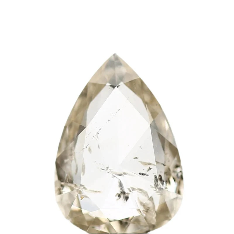 1.60 Ct Natural Brown Color Pear Loose Diamond for Unique Jewelry