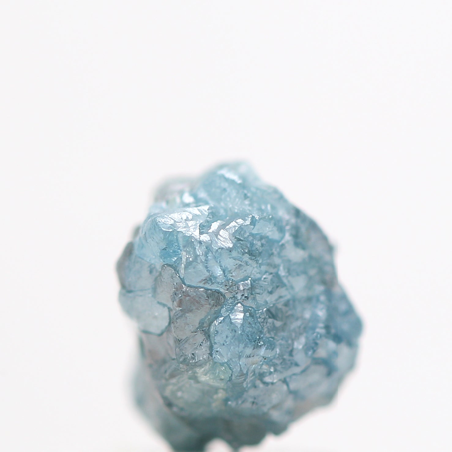 0.93 Cts Natural Blue Diamond , Fancy Blue Color Rough Diamond Beads with 1 MM Drilled Hole, Natural Loose Diamond, Blue Diamond