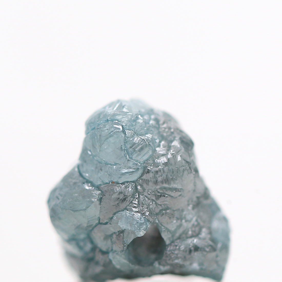Blue Diamond, Fancy Blue Color Rough Diamond Beads Wt 1 MM Drilled Hole, 0.96 Carat