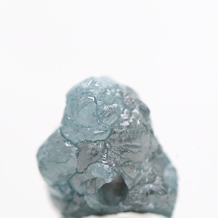 Blue Diamond, Fancy Blue Color Rough Diamond Beads Wt 1 MM Drilled Hole, 0.96 Carat