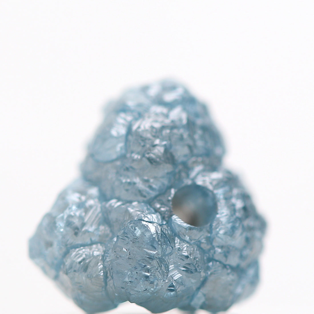 1.31 Cts Gorgeous Natural Blue Rough Loose Diamond Beads wt 1 MM Drilled Hole