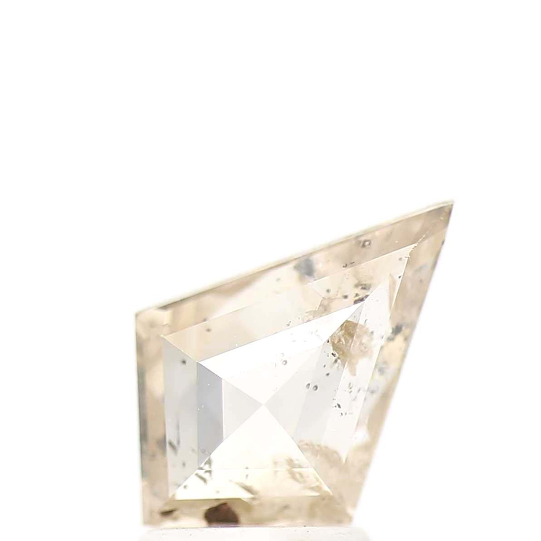 Salt and Pepper Diamond, 1.47 Ct Natural Brown Color Kite Cut Loose Diamond for Jewelry