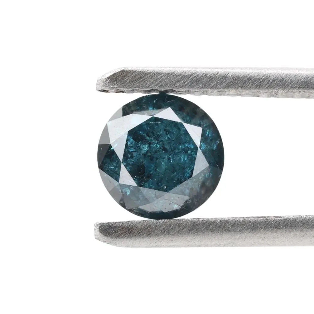 1.02 Ct Natural Blue Round Loose Diamond for Engagement Ring