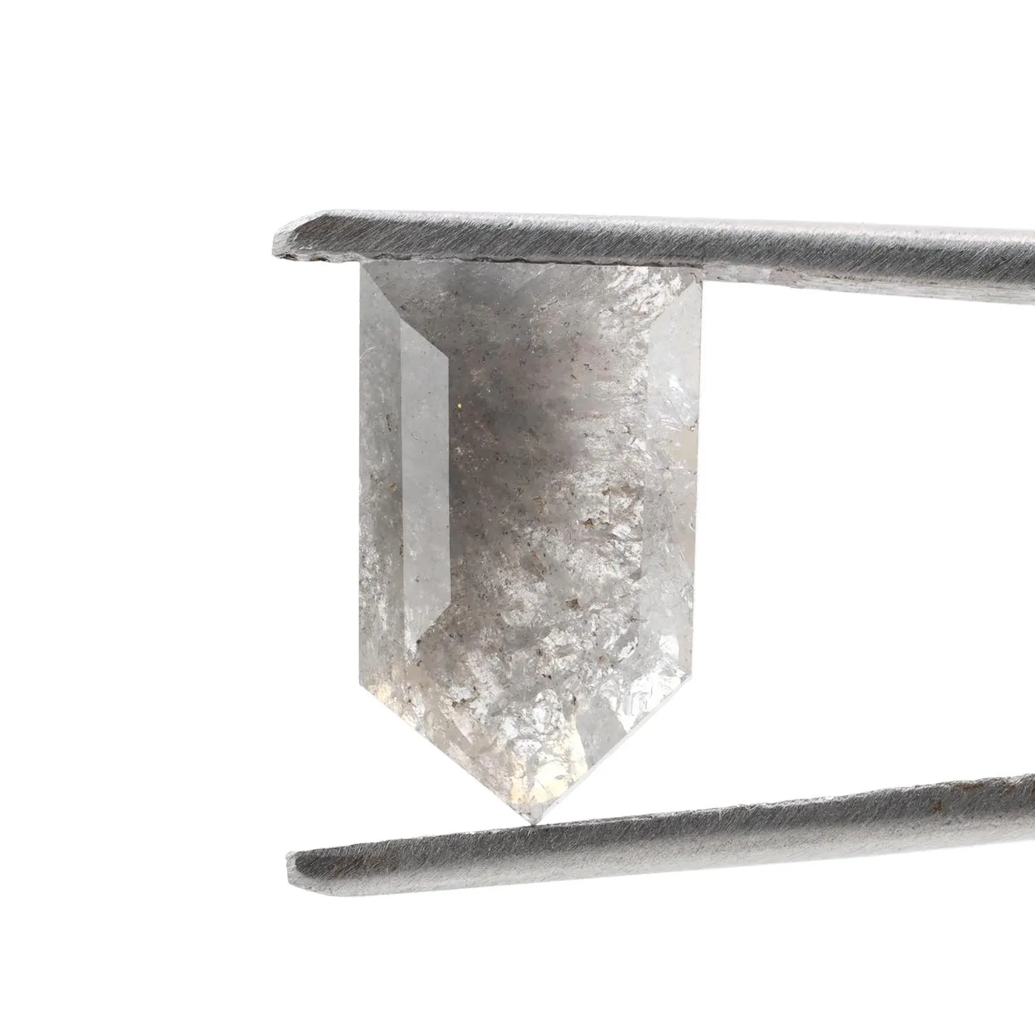 3.04 Ct Salt and Pepper Geomteric Diamond, Natural Gray Color Loose Diamonds for Wedding Ring