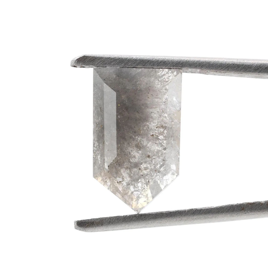 3.04 Ct Salt and Pepper Geomteric Diamond, Natural Gray Color Loose Diamonds for Wedding Ring