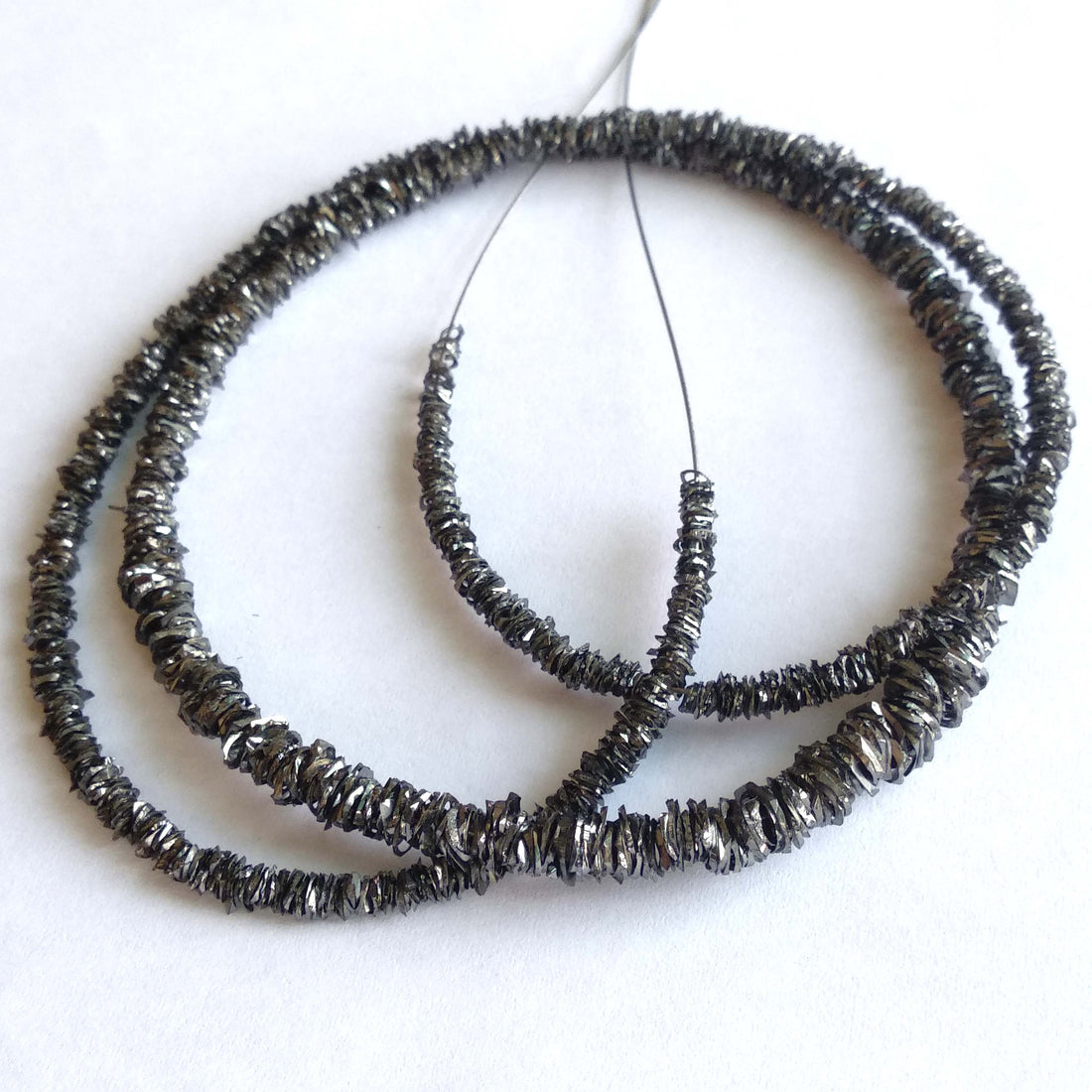 12+ Ct Fancy Black Raw Diamond Rings, Beautiful Bangle Cut, Loose Rough Diamond 7" Bracelet