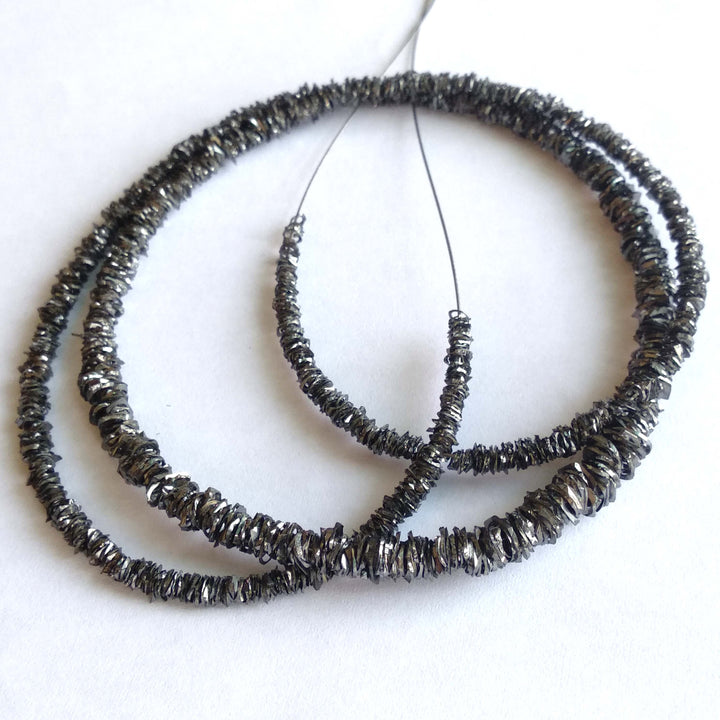 12+ Ct Fancy Black Raw Diamond Rings, Beautiful Bangle Cut, Loose Rough Diamond 7" Bracelet