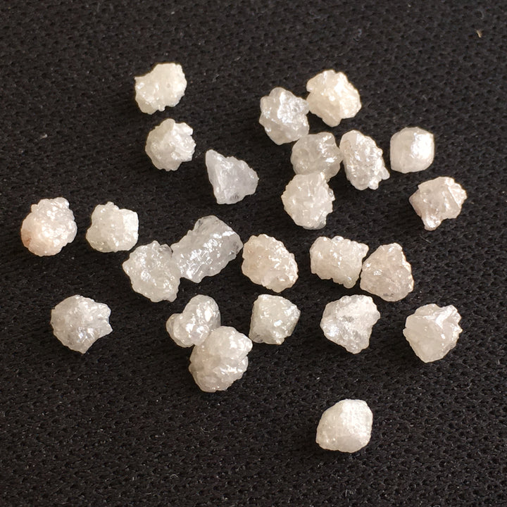 2.00 Ct 2.00-3.00 MM Natural White Color Rough Loose Diamonds for Jewelry