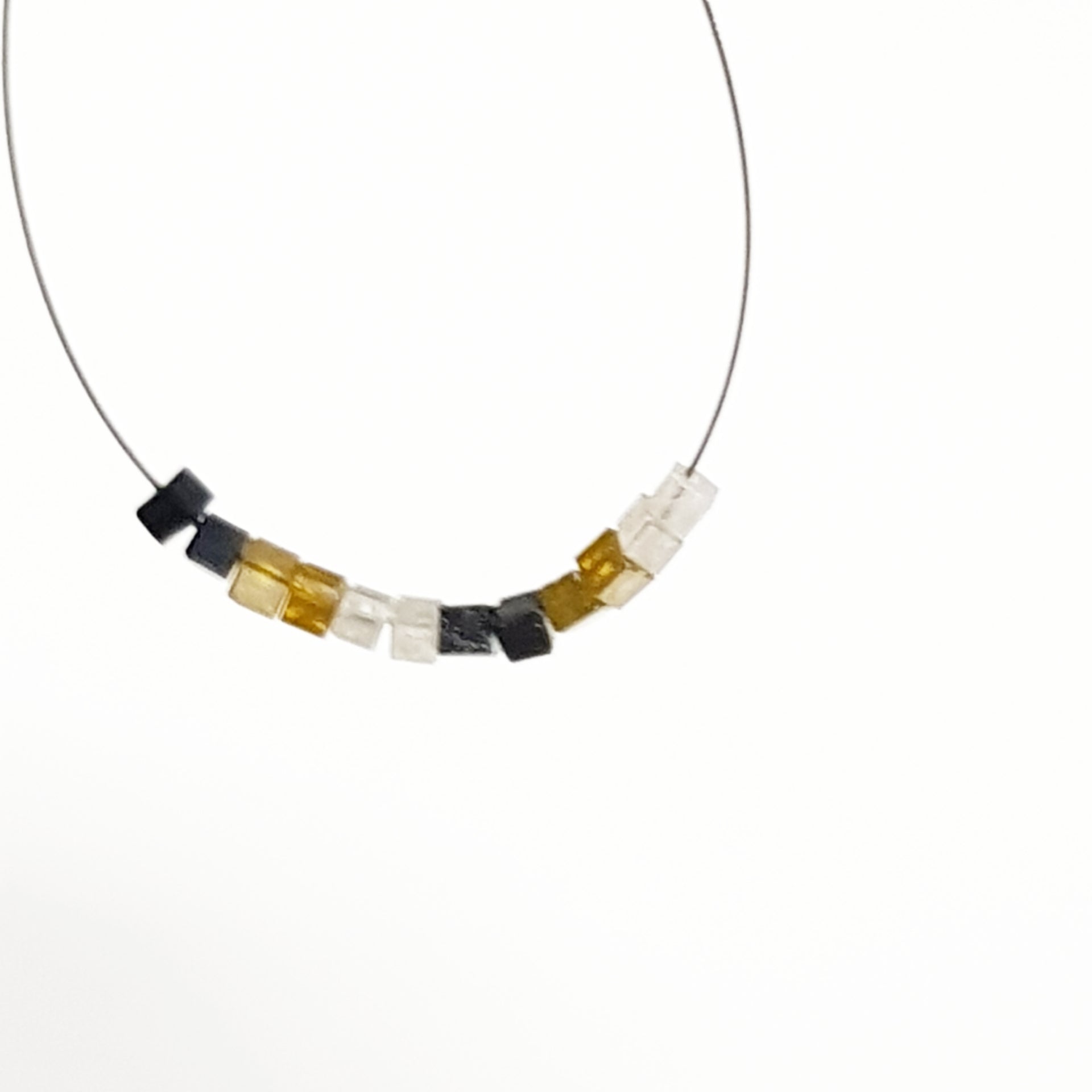 1.00 TCW Lot 1.50 to 2.00 MM Natural Yellow Gray Black Color Polished Cube Loose Diamonds Beads with Drilled Hole for Jewelry