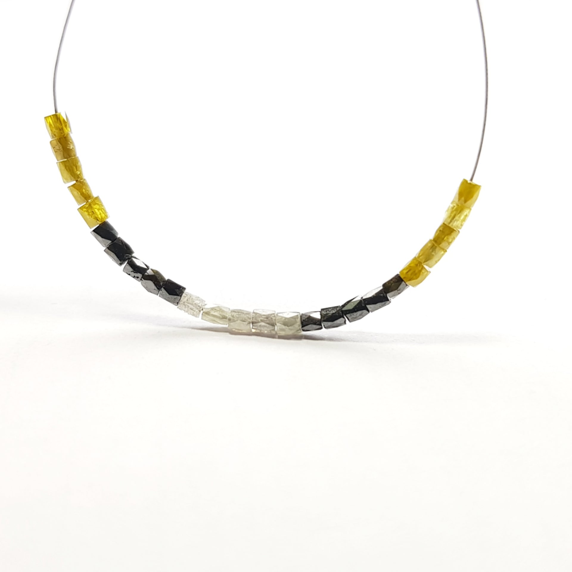 1.00 Carat Lot 1.5-2.0 MM Natural Multi Color Tube Pipe Diamond Beads with Drilled Hole