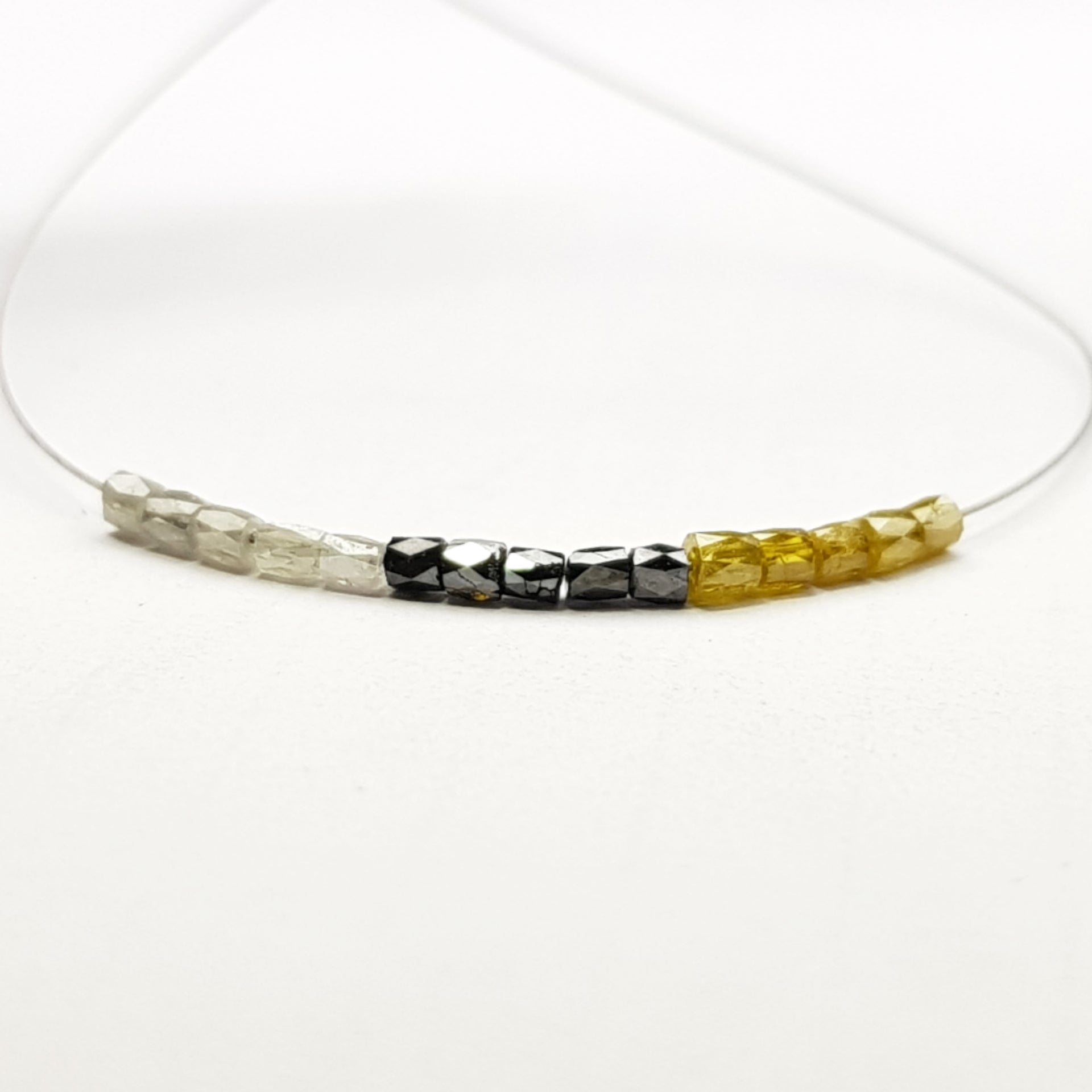 1.00 Ct Lot Natural Multi Color Tube Diamond Beads with Drilled Hole For Strand Necklace