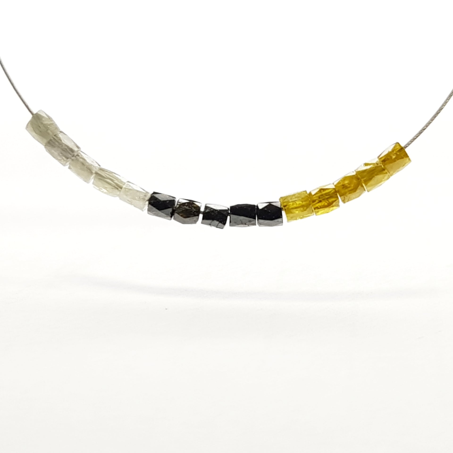 1.00 Ct Lot Natural Multi Color Tube Diamond Beads with Drilled Hole For Strand Necklace