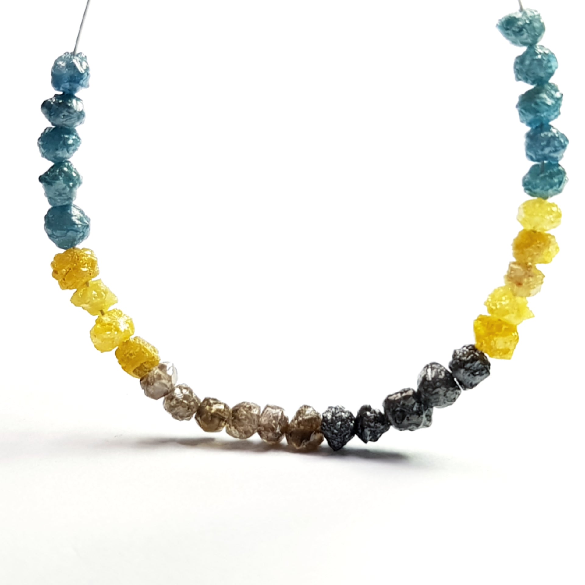 3.00 Ct Natural Raw Loose Diamond Beads, Fancy Multi Color Rough Diamond Beads, 2.00 mm to 3.00 mm