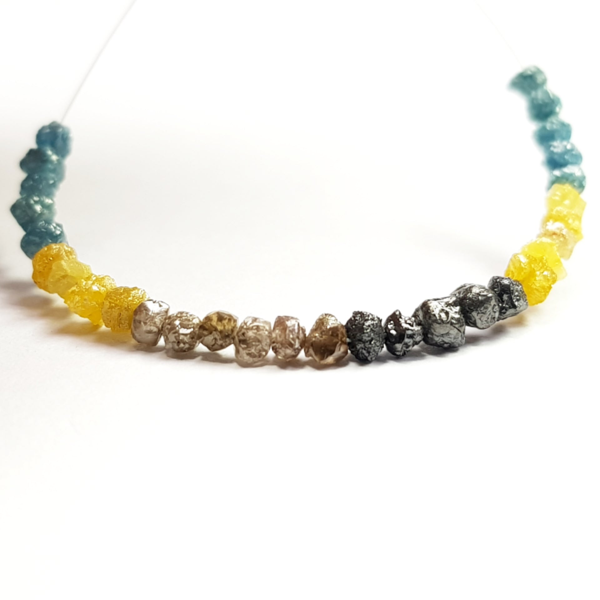 3.00 Ct Natural Raw Loose Diamond Beads, Fancy Multi Color Rough Diamond Beads, 2.00 mm to 3.00 mm