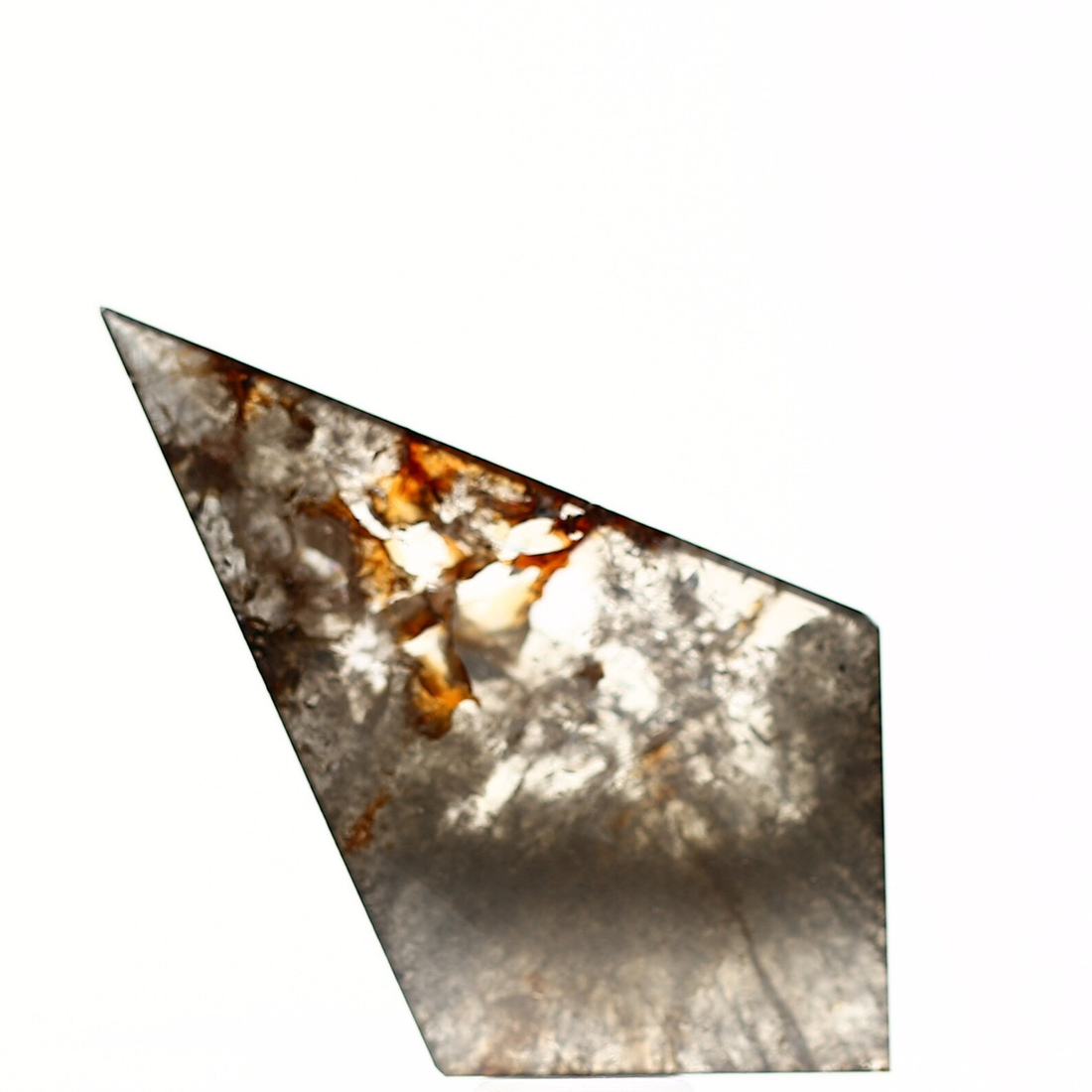 9.62 ct Salt and Pepper Diamond, Natural Brown Red Color Kite Cut Loose Diamond for Jewelry