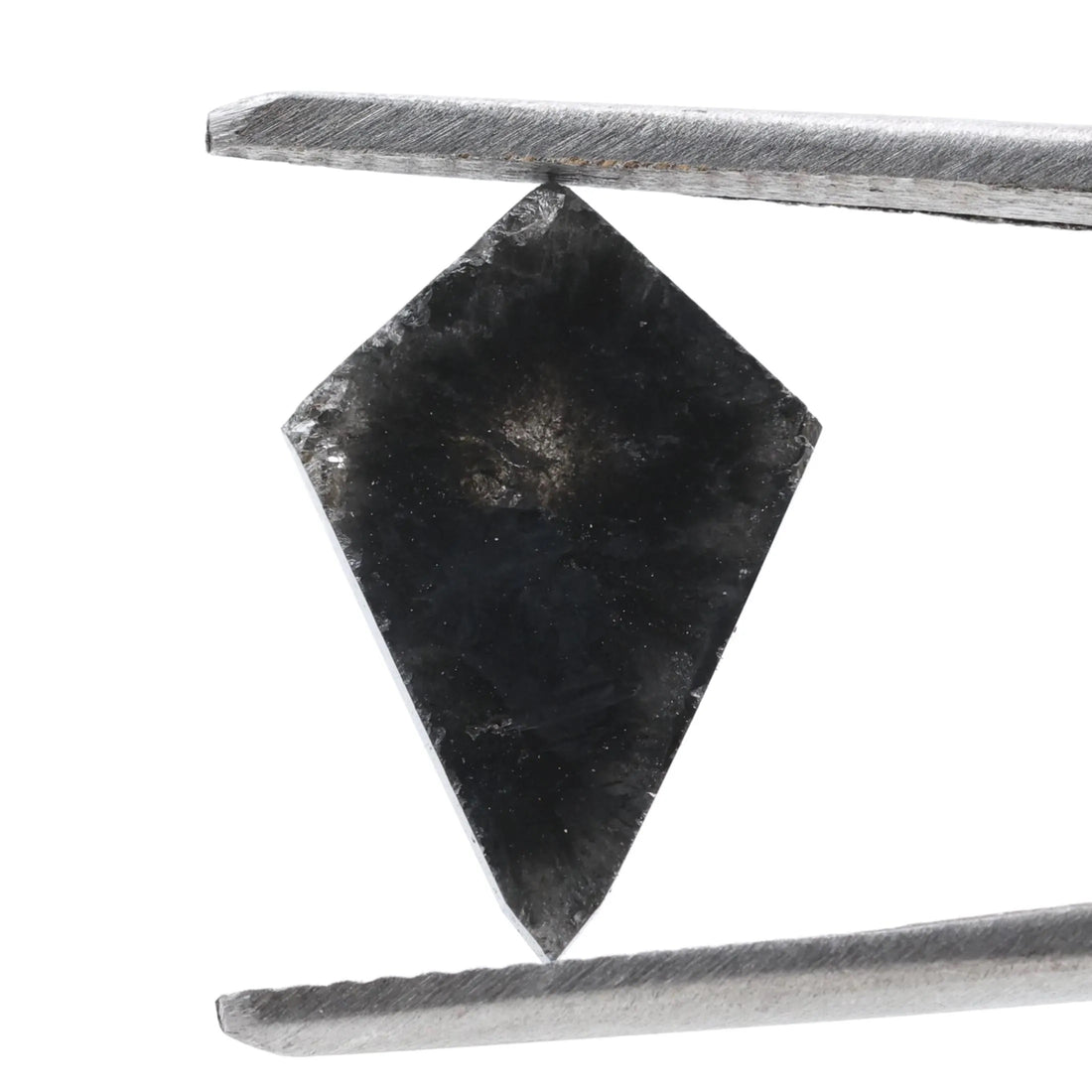 2.79 Carat Salt and Pepper Diamond, Natural Gray Kite Loose Diamonds for Minimalist Engagement Ring